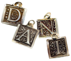 Alphabet Silver Necklaces by Dani'z Designz Missoula Montana