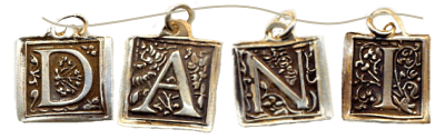 Silver Alphabet Necklaces by Dani'z Designz of Montana