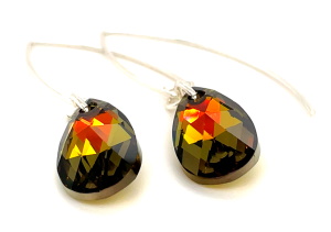 Colorado Topaz Teardrop Earrings - Crystal Jewelry by Dani'z Designz Montana